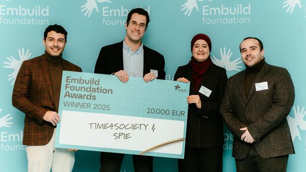 SPIE Belgium wint Embuild Foundation Award 2025